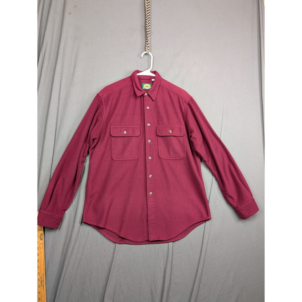 Cabelas's Long Sleeve Men's Red Size Large Regular Button Down